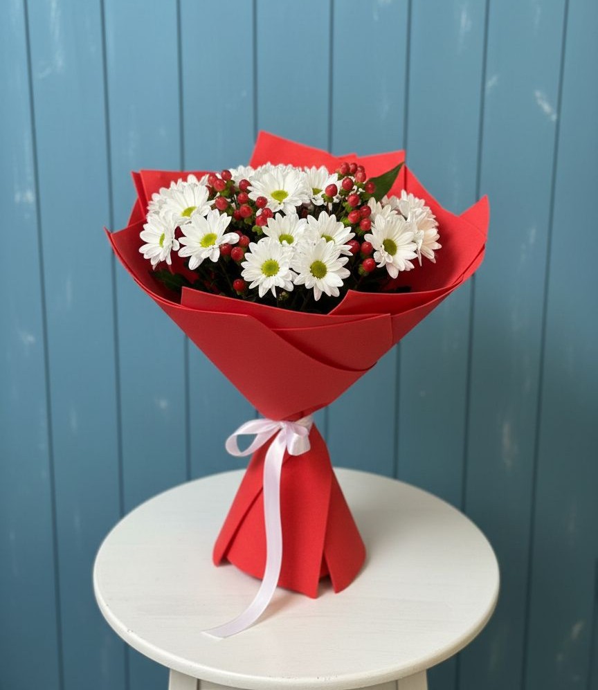 Букет цветов из: Хризантемы в Бжедуховской