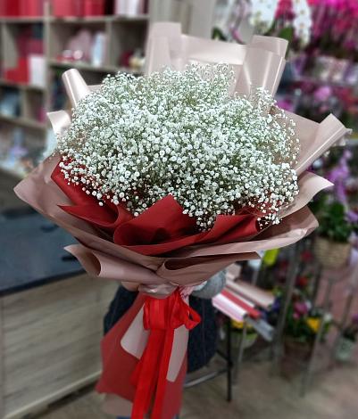 Букет цветов из: Гипсофила в Бжедуховской