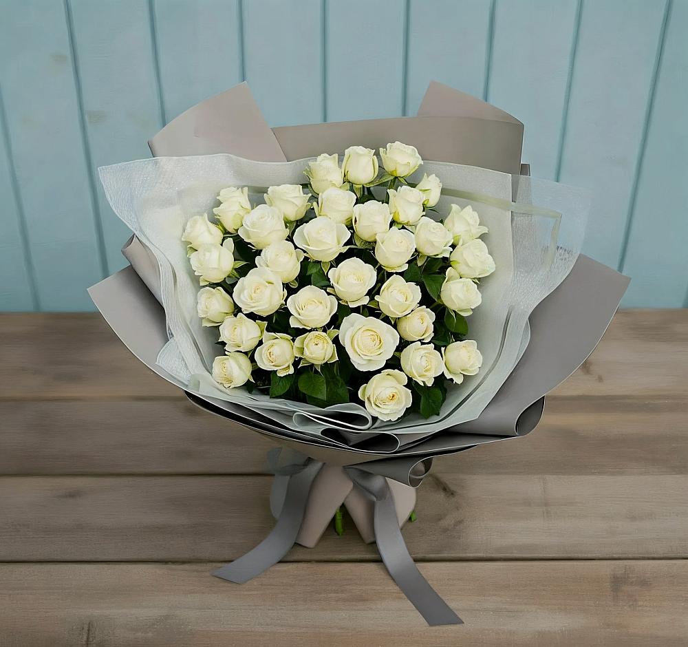 Букет Белоснежная нежность в Бжедуховской