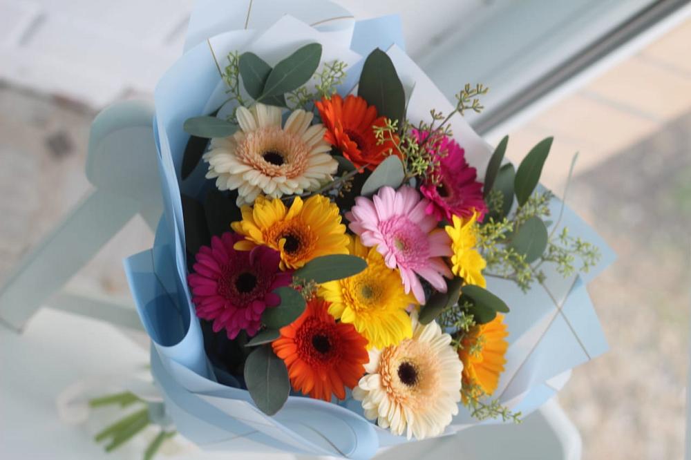 Букет цветов из: Герберы в Бжедуховской