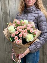 Букет цветов из:  Розы в Бжедуховской