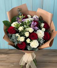 Букет цветов из:  Розы и Альстромерии #REPLACE_PRED# Бжедуховской