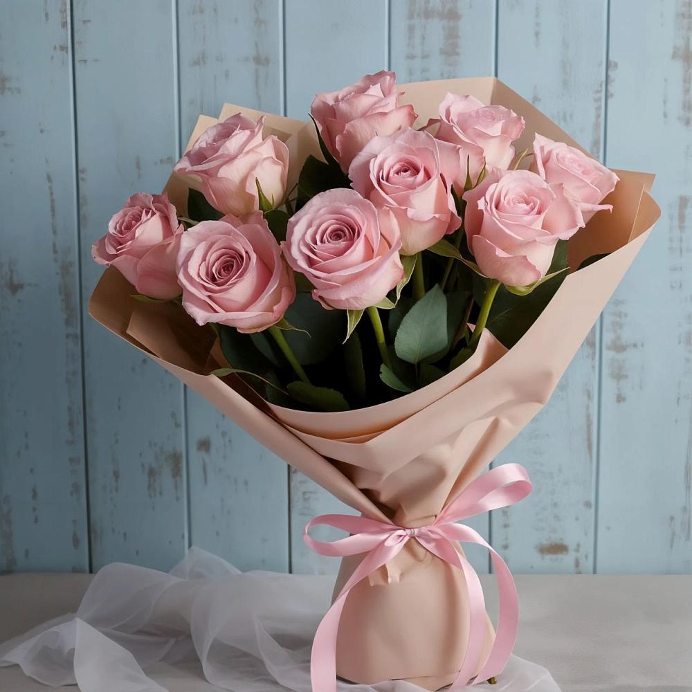 Букет цветов из: Розы в Бжедуховской