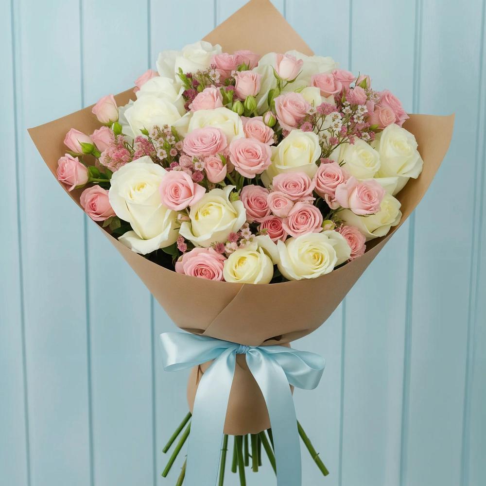 Букет цветов из: Розы в Бжедуховской