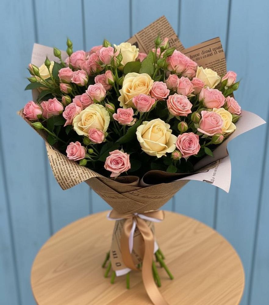 Букет цветов из: Розы в Бжедуховской