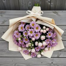 Букет цветов из:  Розы и Хризантемы #REPLACE_PRED# Бжедуховской