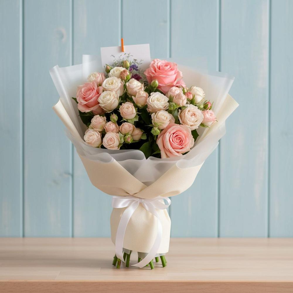 Букет цветов из: Розы в Бжедуховской