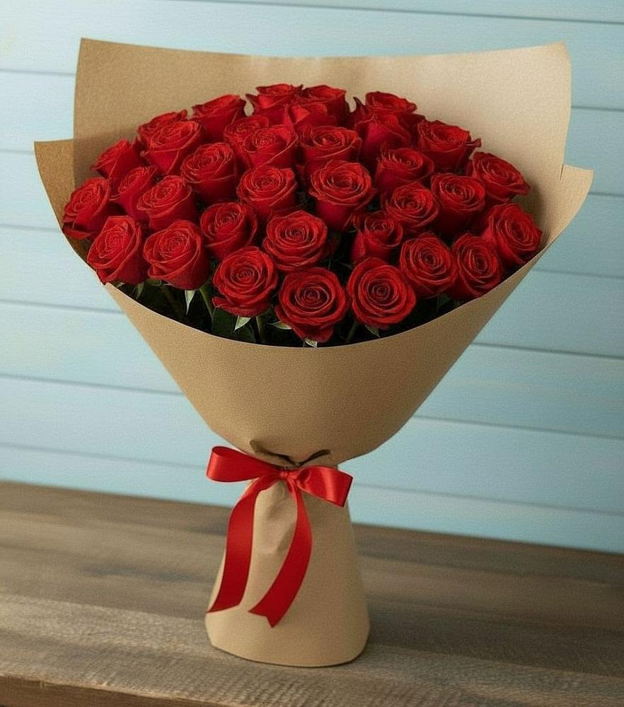 Букет Красные розы Милано в Бжедуховской