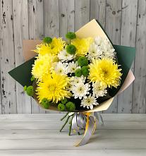 Букет цветов из:  Хризантемы #REPLACE_PRED# Бжедуховской