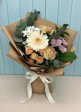 Букет цветов из:  Герберы и Хризантемы в Бжедуховской