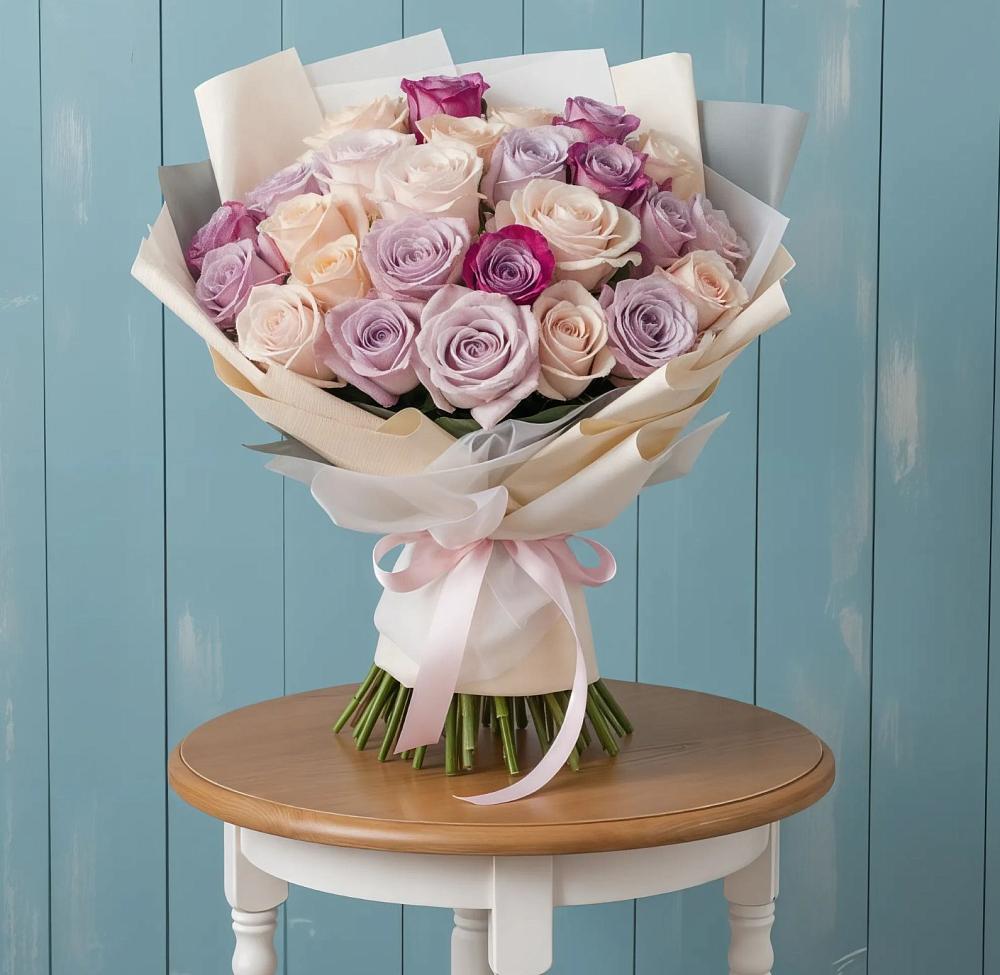 Букет цветов из: Розы в Бжедуховской