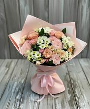 Букет цветов из:  Гвоздики, Розы и Хризантемы #REPLACE_PRED# Бжедуховской