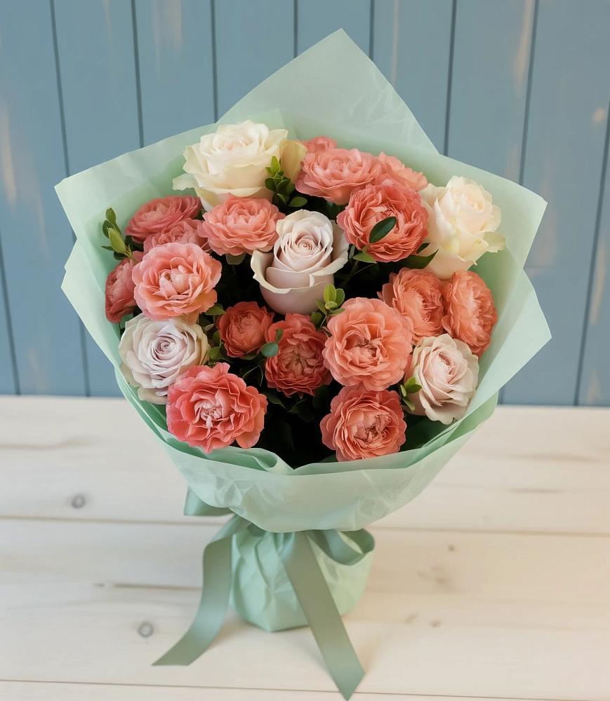 Букет цветов из: Розы в Бжедуховской